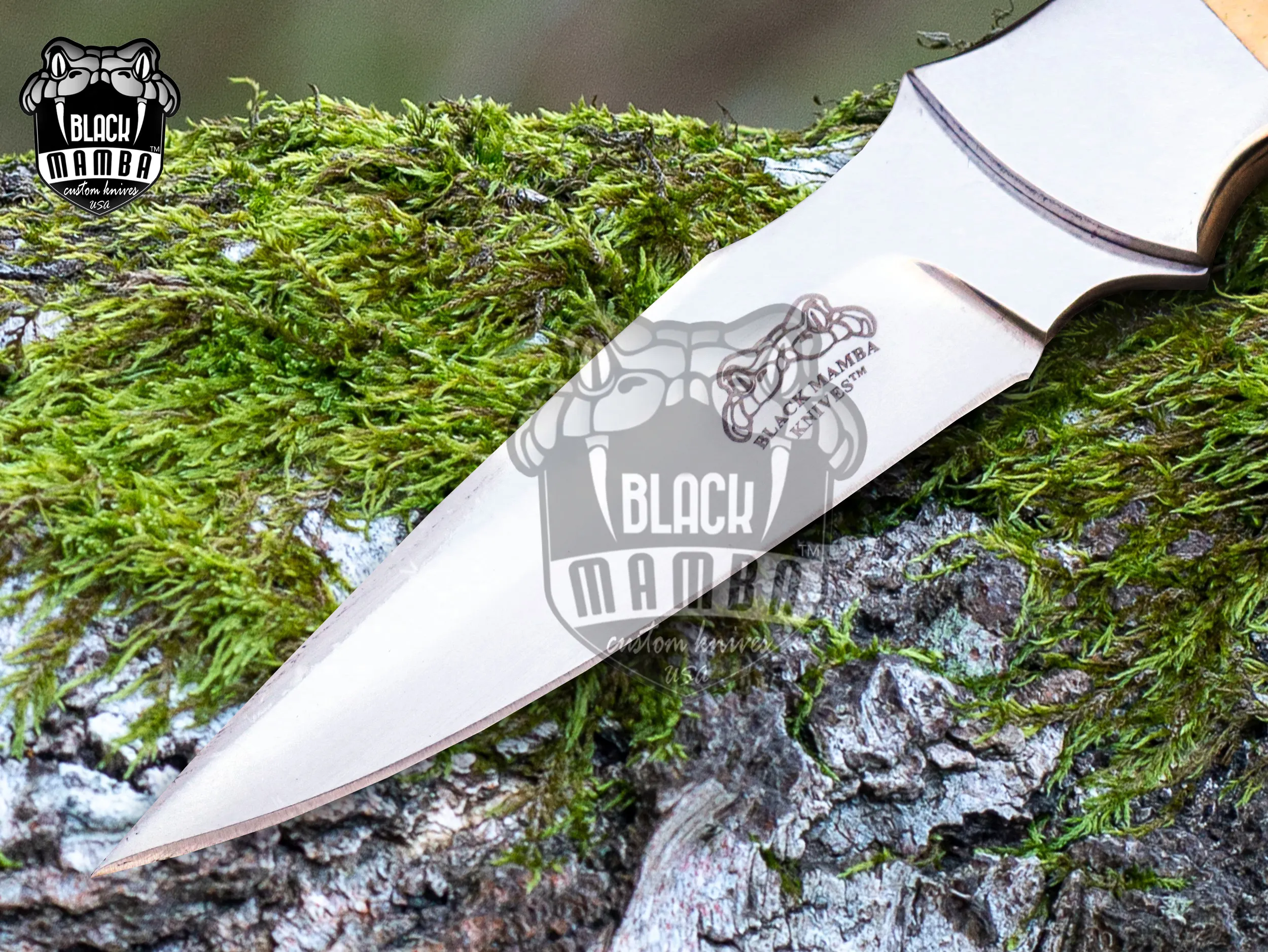 Bmk-UL-13 White Lion High End Handmade Forged Steel Knife Hunting Knife 4.5 Inches Blade Made in USA - view 9
