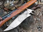 Bmk-UL-10 Brown Bear High End Handmade Forged Steel Bowie Knife Hunting Knife 14 inches Blade Made in USA