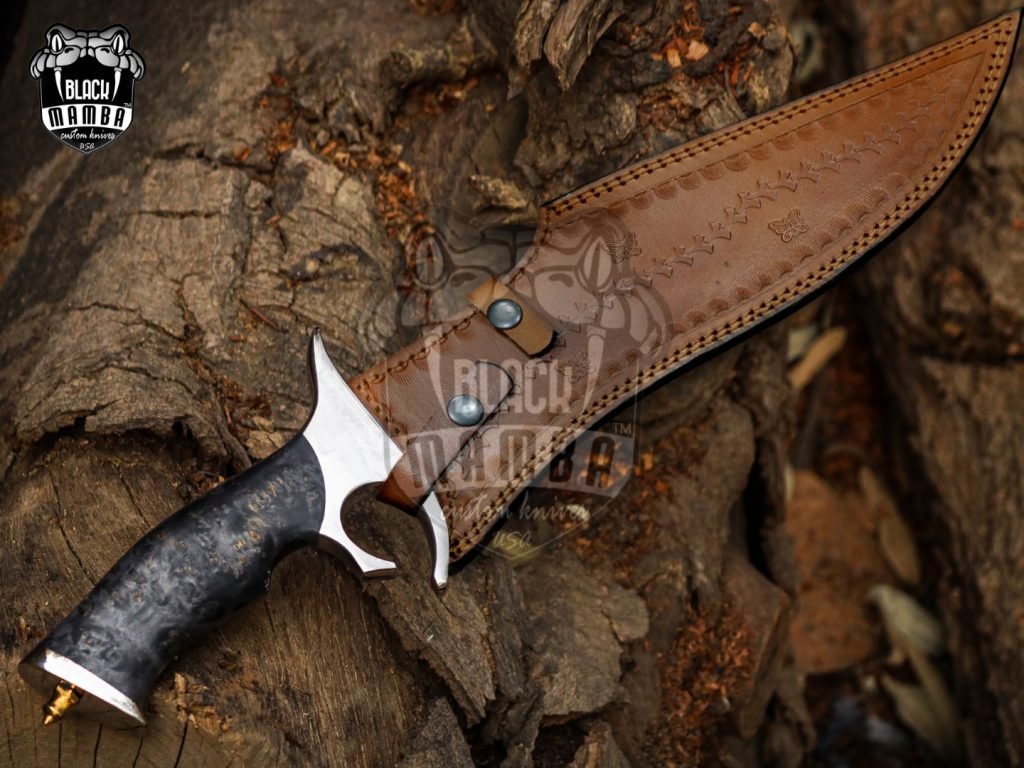 Bmk-UL-07 Black viper High End Handmade Forged Steel Bowie Knife Hunting Knife 14 inches Blade Made in USA - Image 2