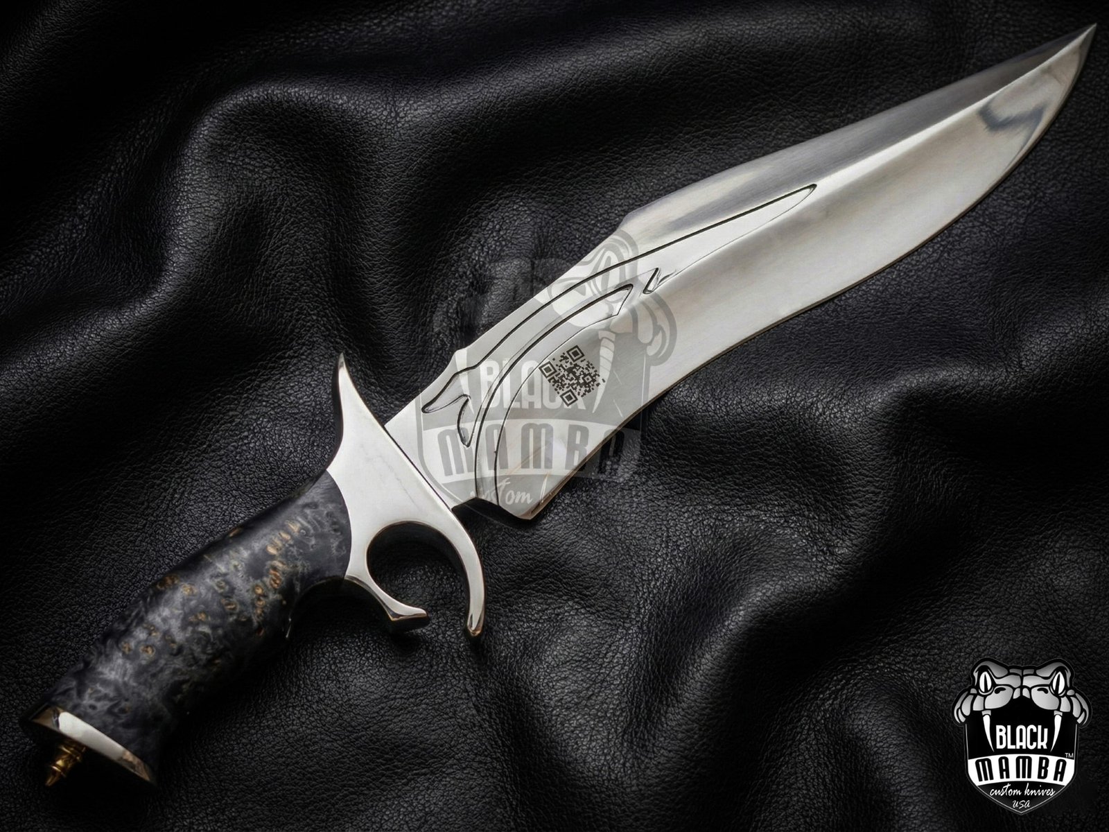 Bmk-UL-07 Black viper High End Handmade Forged Steel Bowie Knife Hunting Knife 14 inches Blade Made in USA - Image 7