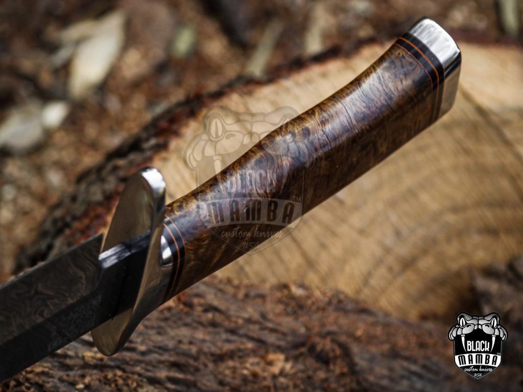 Bmk-UL-01 Viper Snake High End Handmade Damascus Steel Bowie Knife Made in USA - Image 14