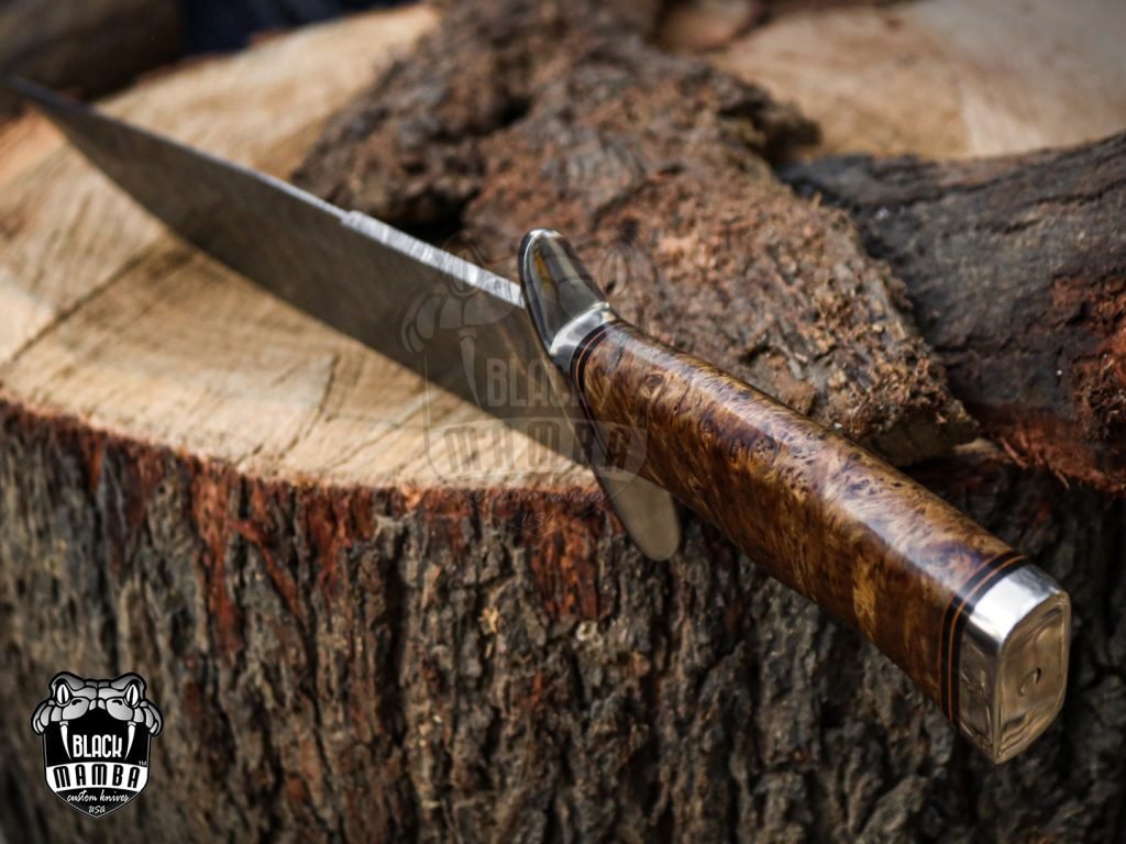 Bmk-UL-01 Viper Snake High End Handmade Damascus Steel Bowie Knife Made in USA - Image 11