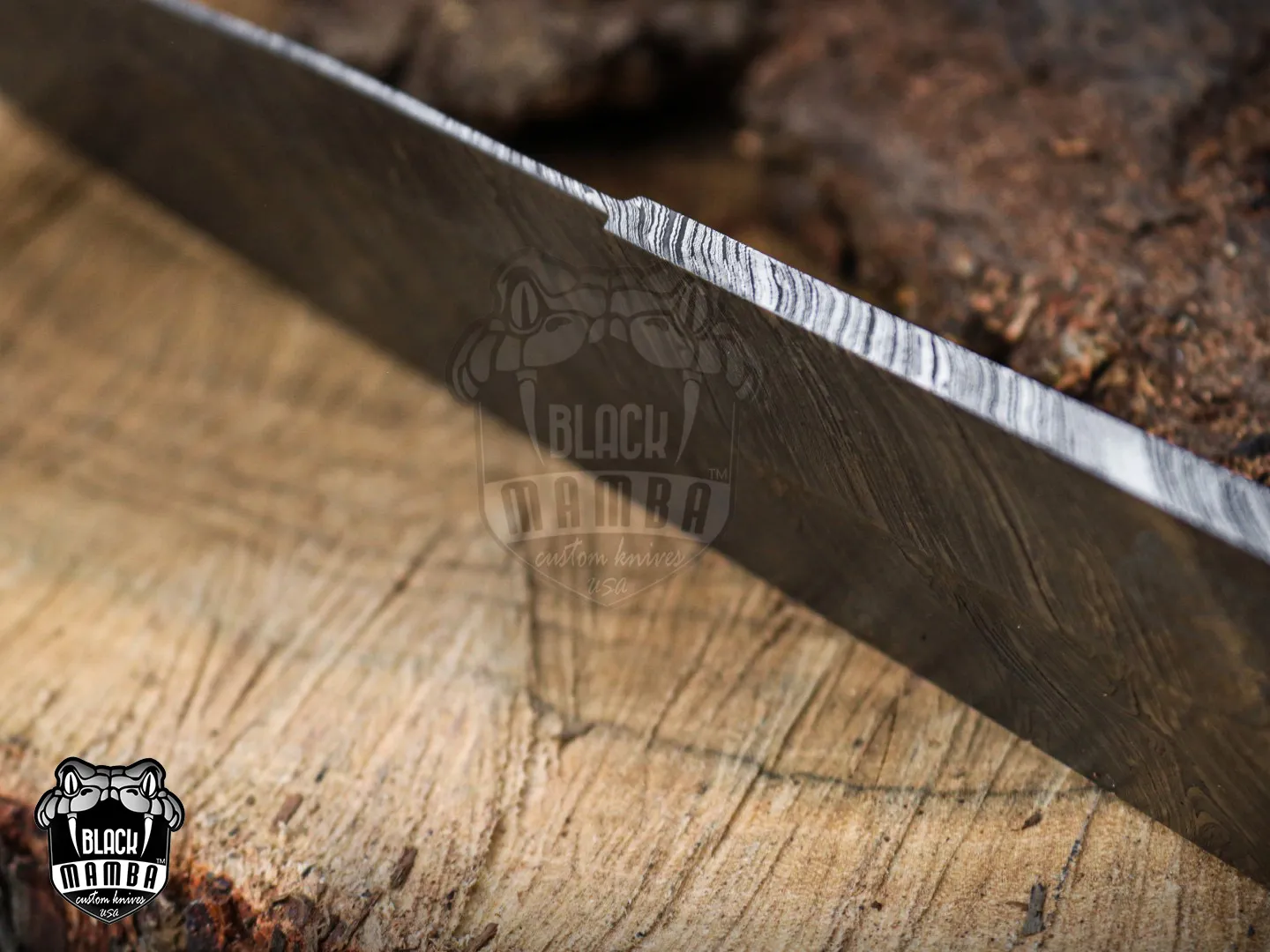Bmk-UL-01 Viper Snake High End Handmade Damascus Steel Bowie Knife Made in USA - view 10