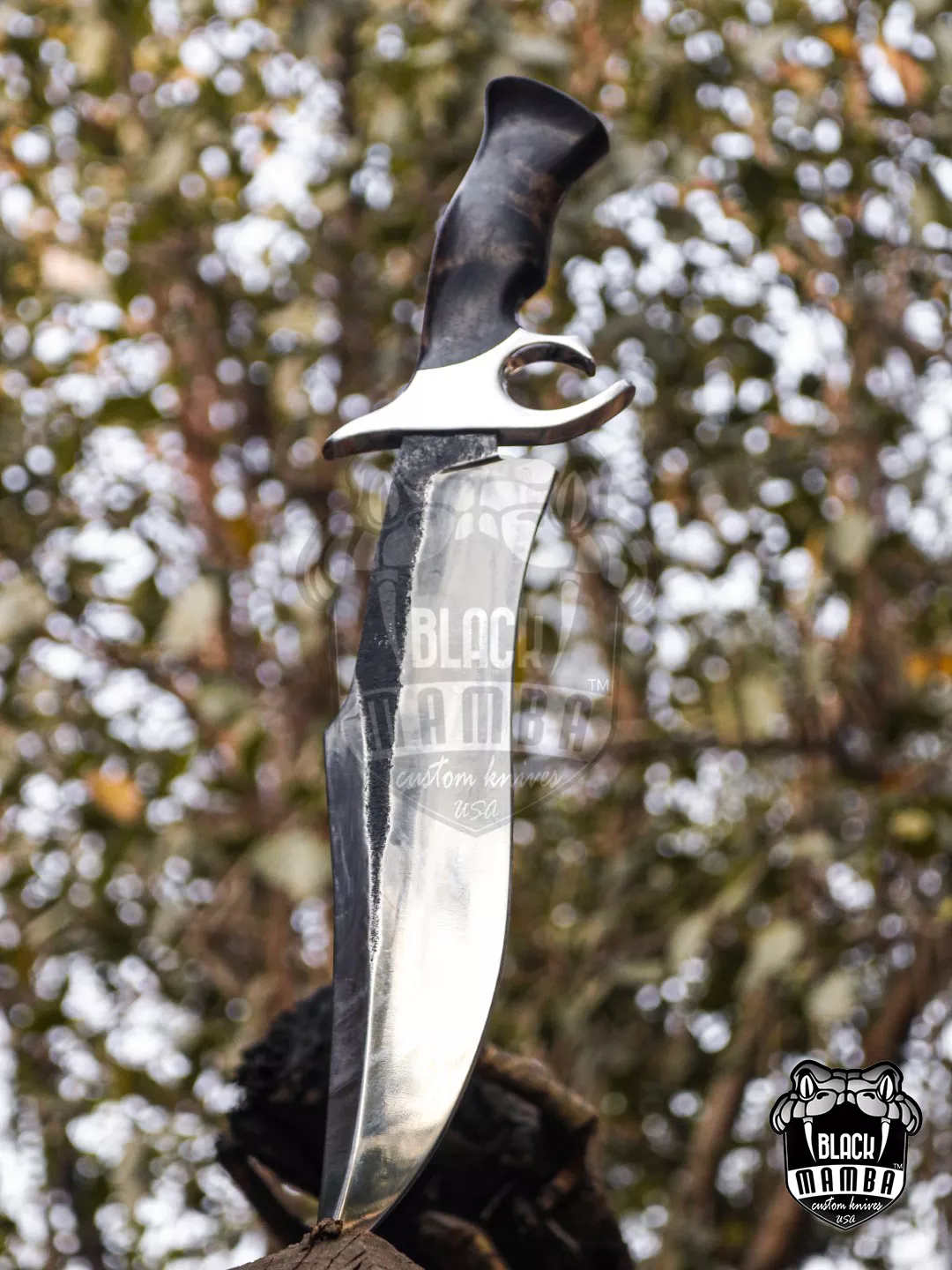 Bmk-UL-04 Cobra High End Handmade Forged Steel Bowie Knife Hunting Knife 14 inches Blade Made in USA - Image 4