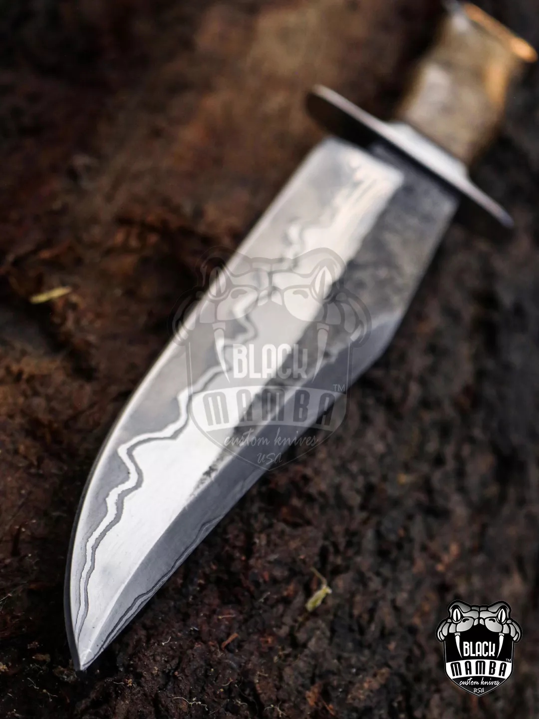 King Snake - 440C Steel Bowie Knife, 18″ Overall, Wood Handle - view 13