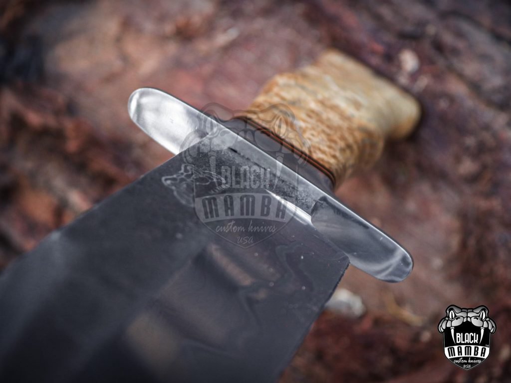 Bmk-UL-02 King Snake High End Handmade Damascus Steel Sanmai Bowie Knife Made in USA - Image 11