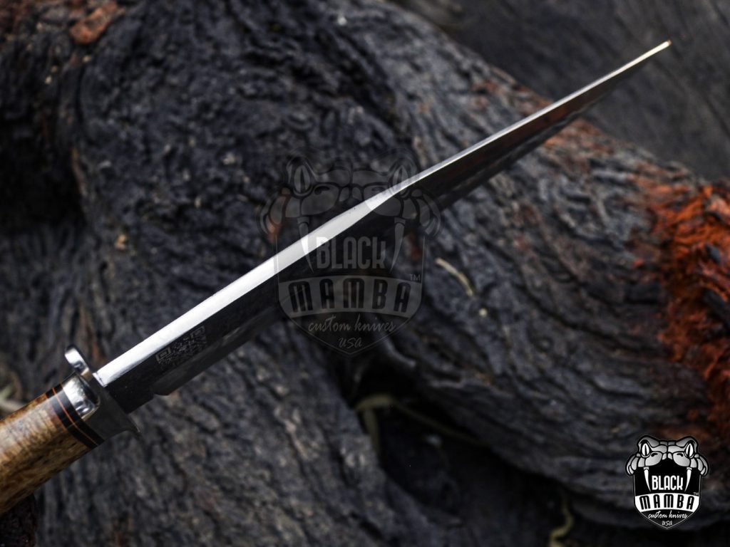 Bmk-UL-02 King Snake High End Handmade Damascus Steel Sanmai Bowie Knife Made in USA - Image 20