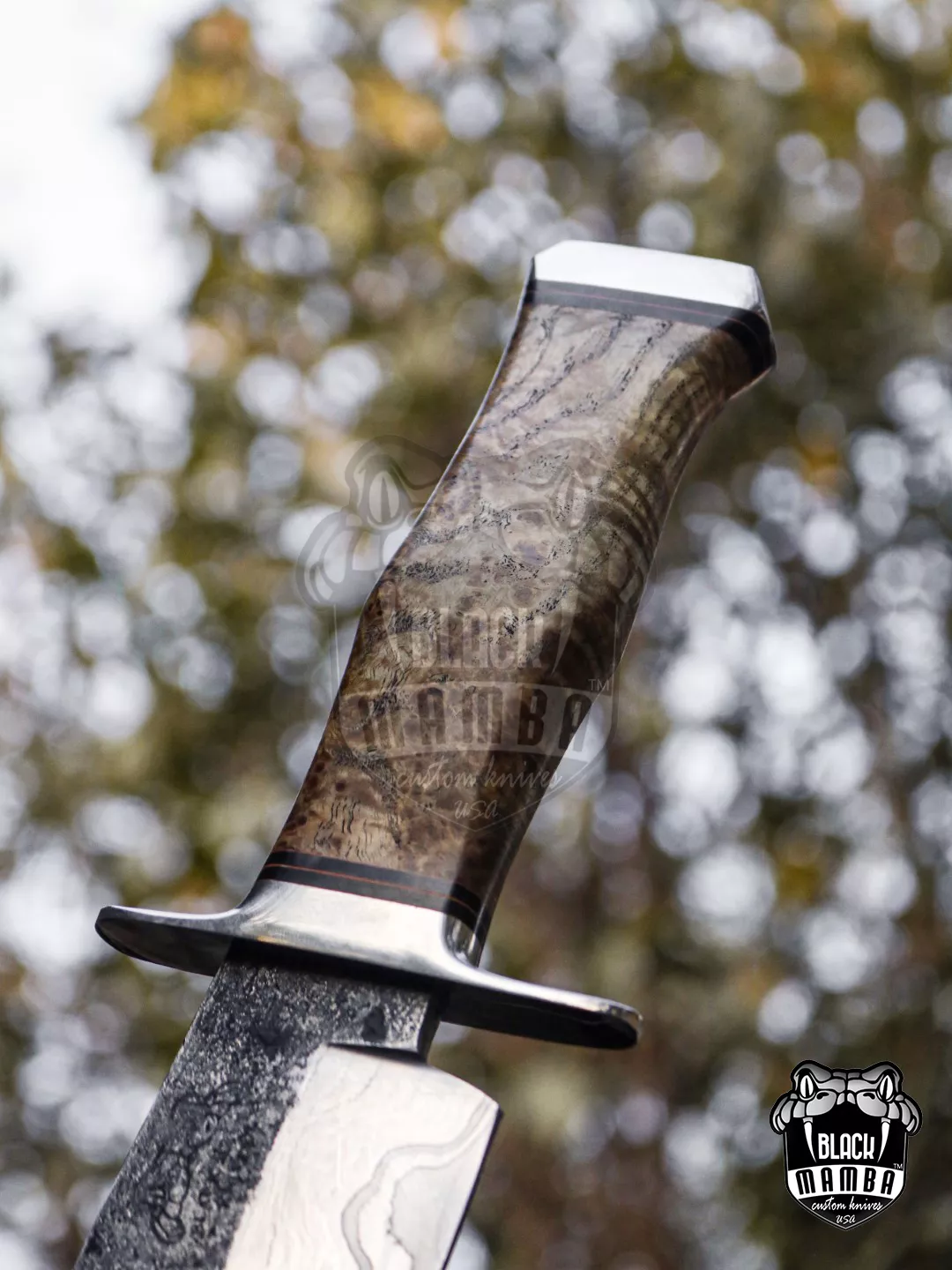 King Snake - 440C Steel Bowie Knife, 18″ Overall, Wood Handle - view 17