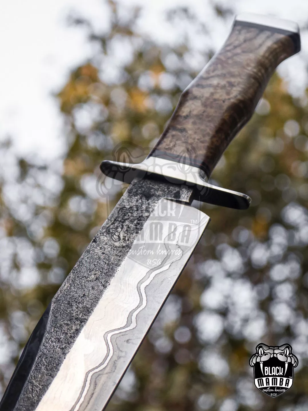 King Snake - 440C Steel Bowie Knife, 18″ Overall, Wood Handle - view 18