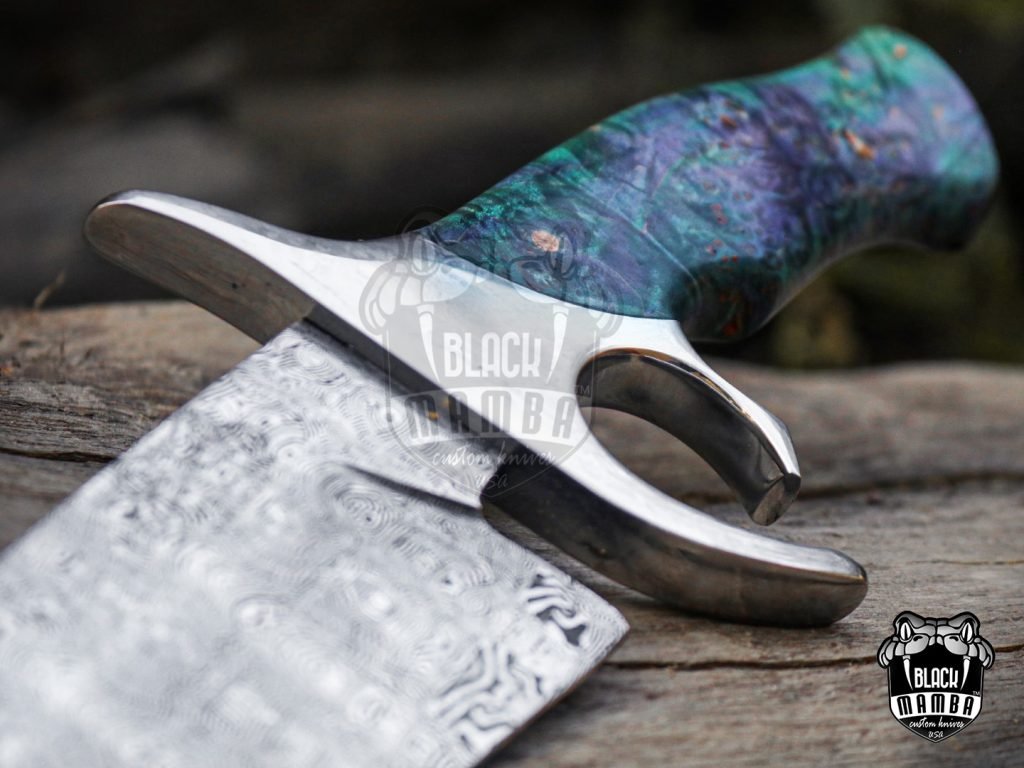 Bmk-UL-03 Python High End Handmade Damascus Steel Mosaic Bowie Knife Hunting Knife 14 inches Blade Made in USA - Image 18