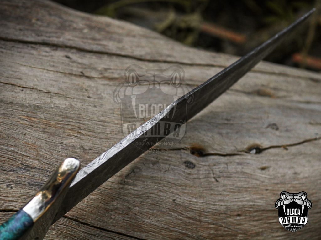 Bmk-UL-03 Python High End Handmade Damascus Steel Mosaic Bowie Knife Hunting Knife 14 inches Blade Made in USA - Image 21