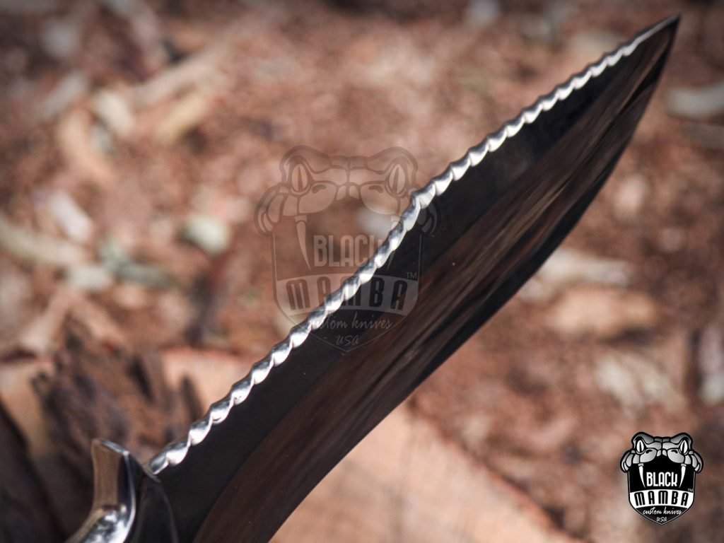 Bmk-UL-06 Anaconda High End Handmade Forged Steel Bowie Knife Hunting Knife 11 inches Blade Made in USA - Image 11