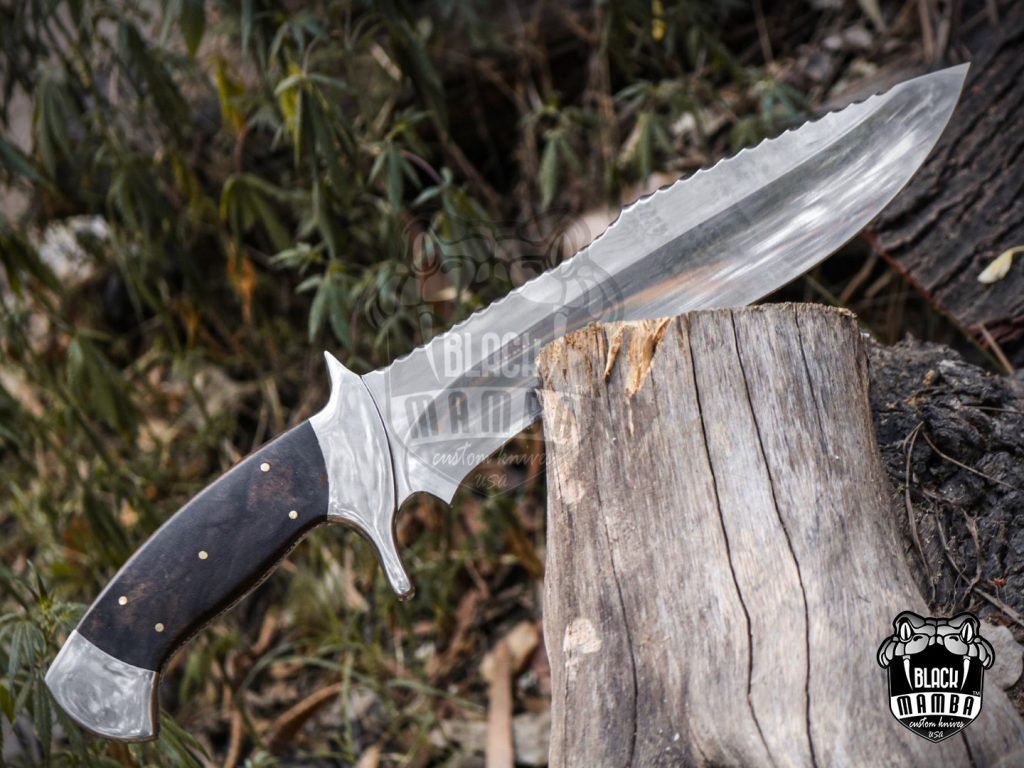 Bmk-UL-06 Anaconda High End Handmade Forged Steel Bowie Knife Hunting Knife 11 inches Blade Made in USA - Image 4