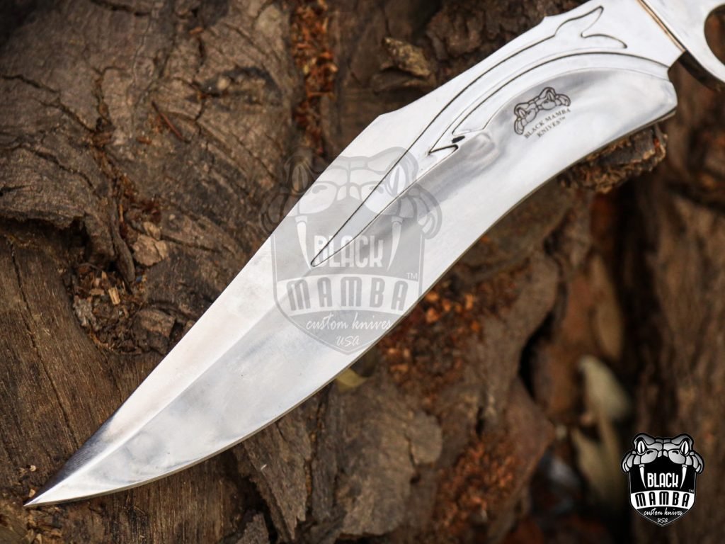 Bmk-UL-07 Black viper High End Handmade Forged Steel Bowie Knife Hunting Knife 14 inches Blade Made in USA - Image 7