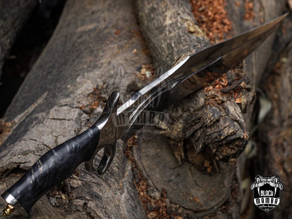 Bmk-UL-07 Black viper High End Handmade Forged Steel Bowie Knife Hunting Knife 14 inches Blade Made in USA - Image 18