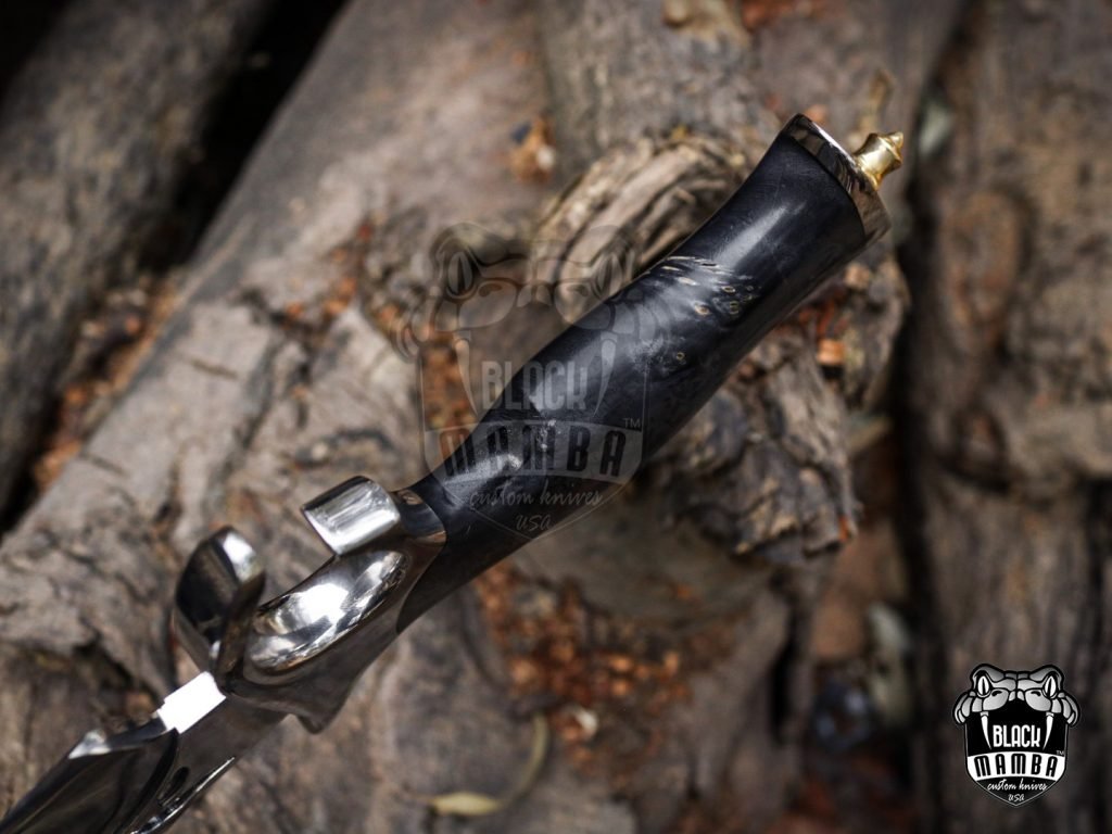 Bmk-UL-07 Black viper High End Handmade Forged Steel Bowie Knife Hunting Knife 14 inches Blade Made in USA - Image 17