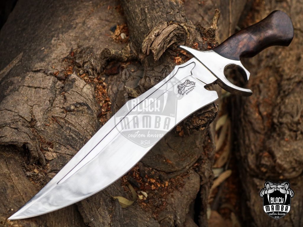 Bmk-UL-10 Brown Bear High End Handmade Forged Steel Bowie Knife Hunting Knife 14 inches Blade Made in USA - Image 19