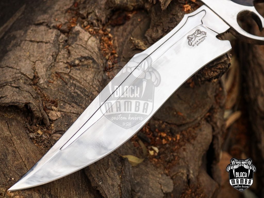Bmk-UL-10 Brown Bear High End Handmade Forged Steel Bowie Knife Hunting Knife 14 inches Blade Made in USA - Image 18