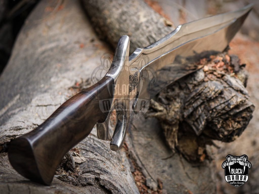 Bmk-UL-10 Brown Bear High End Handmade Forged Steel Bowie Knife Hunting Knife 14 inches Blade Made in USA - Image 15