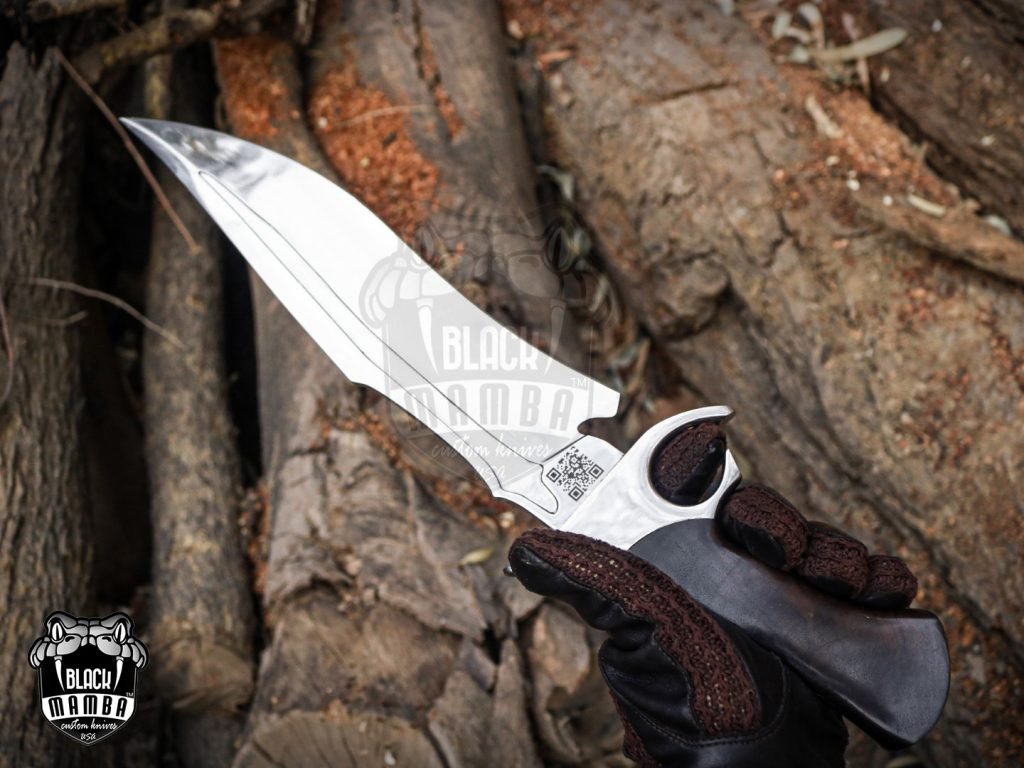 Bmk-UL-10 Brown Bear High End Handmade Forged Steel Bowie Knife Hunting Knife 14 inches Blade Made in USA - Image 13