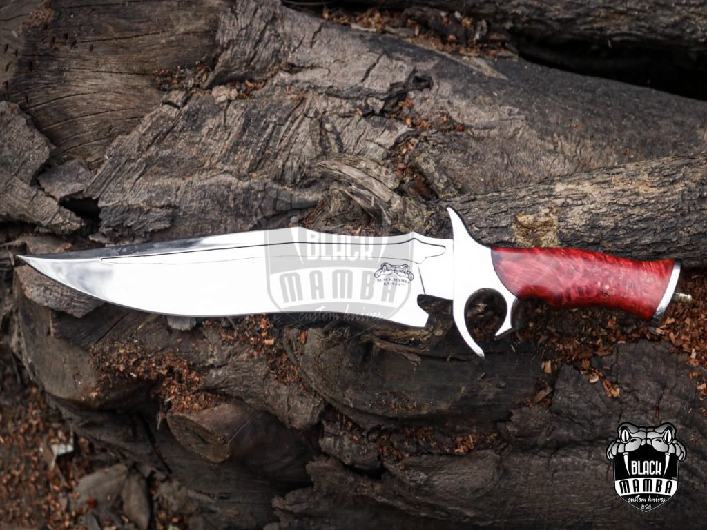 Bmk-UL-09 Red Dragon High End Handmade Forged Steel Bowie Knife Hunting Knife 14 inches Blade Made in USA - Image 6