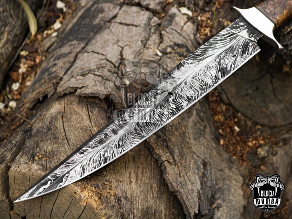 Bmk-UL-11 God Fire High End Handmade Forged Steel Bowie Knife Hunting Knife 13 inches Blade Made in USA - Image 10