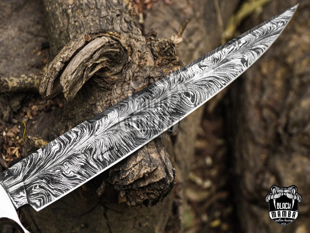 Bmk-UL-11 God Fire High End Handmade Forged Steel Bowie Knife Hunting Knife 13 inches Blade Made in USA - Image 8