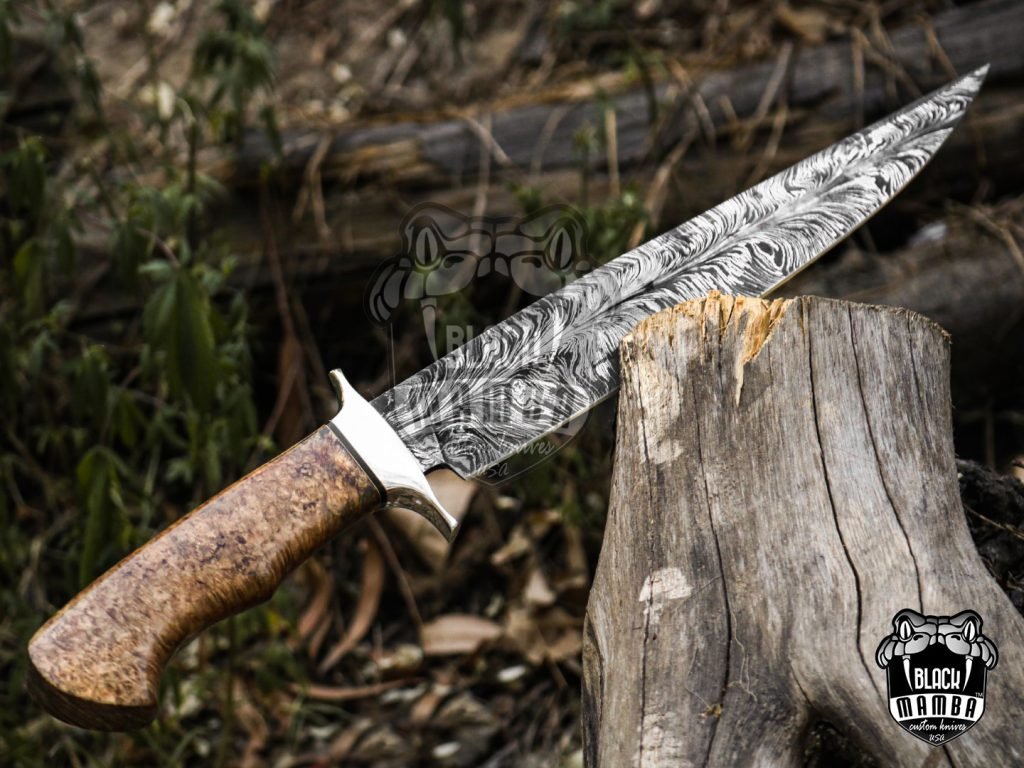 Bmk-UL-11 God Fire High End Handmade Forged Steel Bowie Knife Hunting Knife 13 inches Blade Made in USA - Image 3