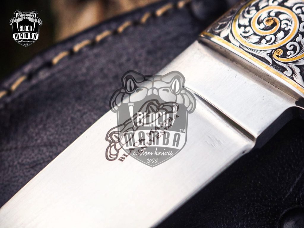Bmk-UL-12 Grizzly Bear High End Handmade Forged Steel Knife Hunting Knife 3.5 inches Blade Made in USA - Image 6