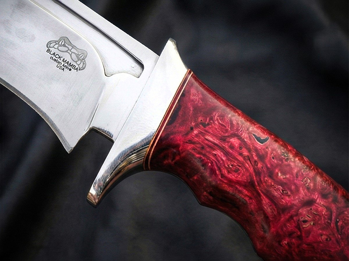 Bmk-UL-29 Red Cardinal High End 5.1 inches Blade Handmade Stainless Steel Hunting Knife Made in USA - Image 11