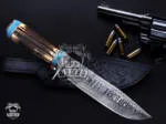 Yuma Style - Damascus Bowie Knife, 12″ Overall