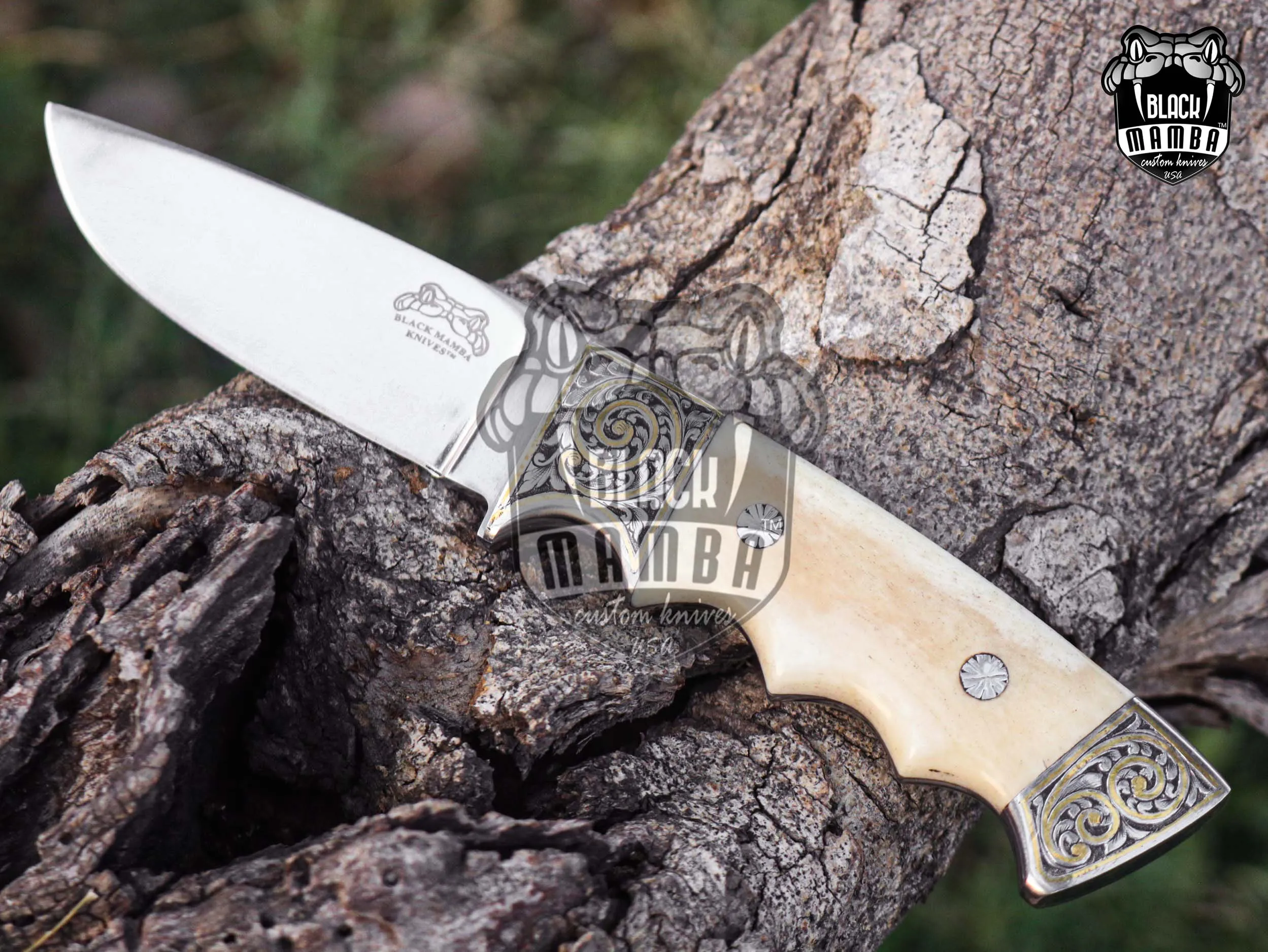 Bmk-UL-23 Koala Knife Luxury Handmade Stainless Steel Hunting Knife 3.5 Inches Blade Made in USA - view 7