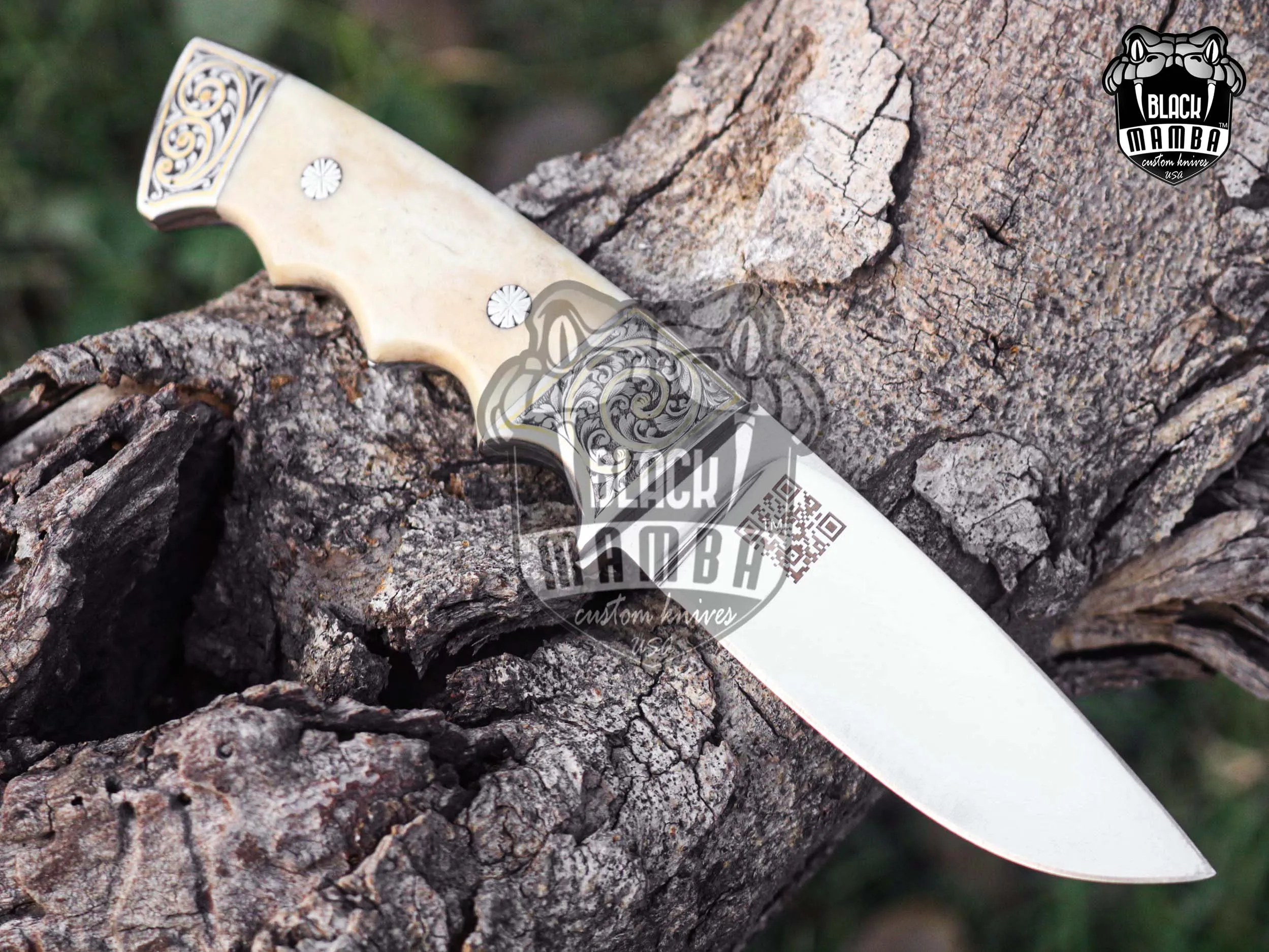 Bmk-UL-23 Koala Knife Luxury Handmade Stainless Steel Hunting Knife 3.5 Inches Blade Made in USA - view 5