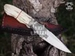 Snow Fox - Damascus Hunting Knife, 8″ Overall