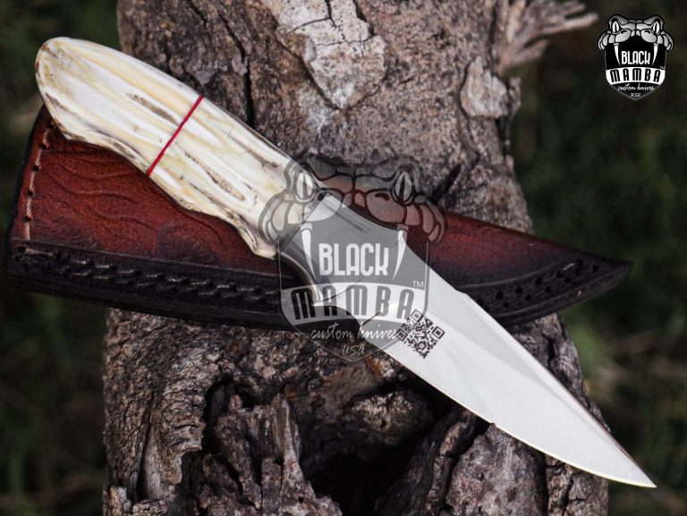 Bmk-UL-24 Snow Fox High End Handmade Steel Hunting Knife 4 inches Blade Made in USA