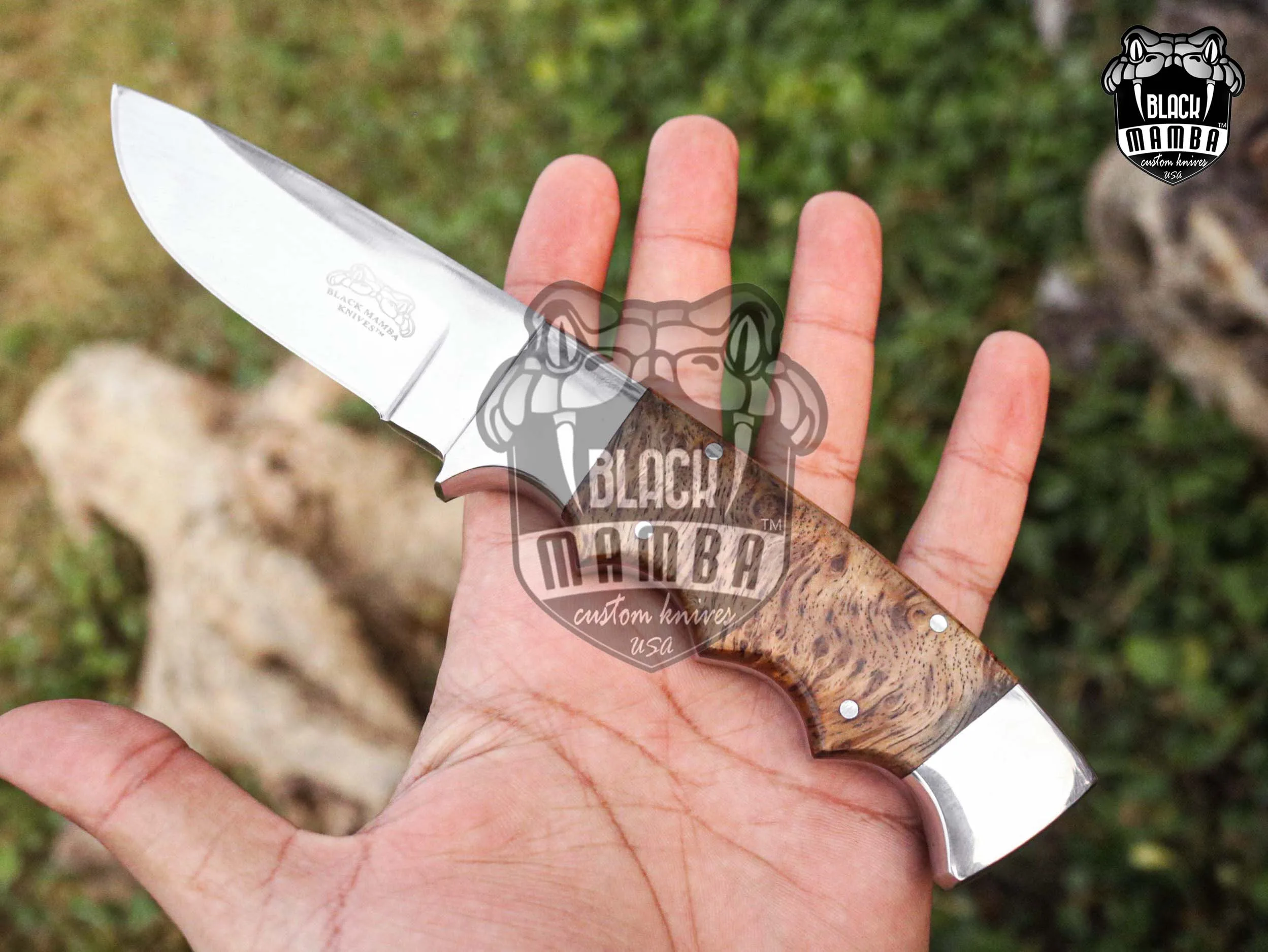 Bmk-UL-18 Sloth Bear High End Handmade Steel Hunting Knife 3.5 Inches Blade Made in USA - view 2