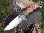 Bmk-UL-19 Brown Bear High End Handmade Engraved Steel Hunting Knife 3.5 inches Blade Made in USA