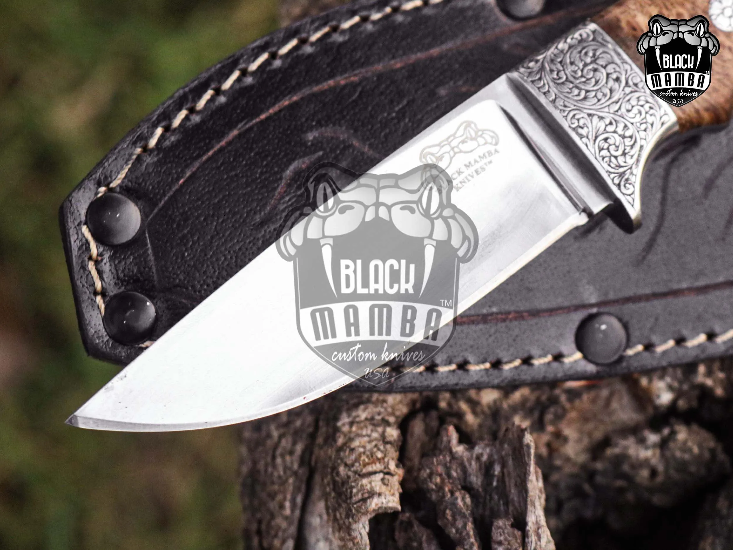 Brown Bear - 440C Steel Hunting Knife, 8″ Overall - view 5