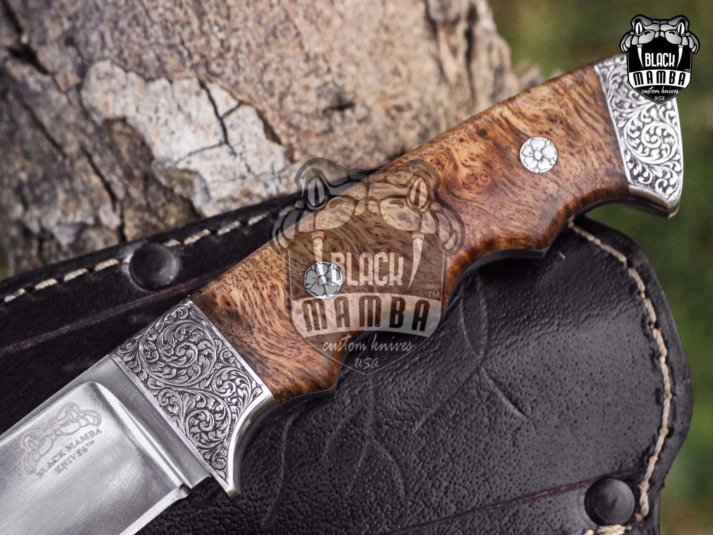 Brown Bear - 440C Steel Hunting Knife, 8″ Overall - view 10