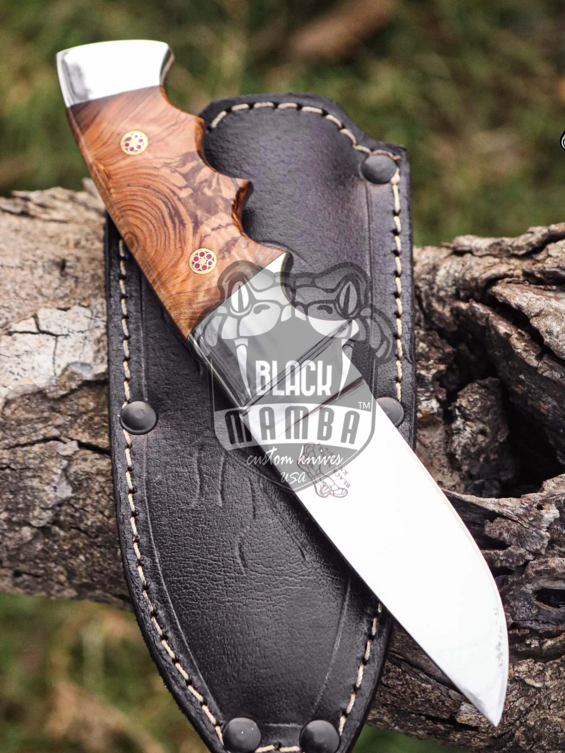 Bmk-UL-20 Pizzly Bear High End Handmade Steel Hunting Knife 3.5 Inches Blade Made in USA - view 3