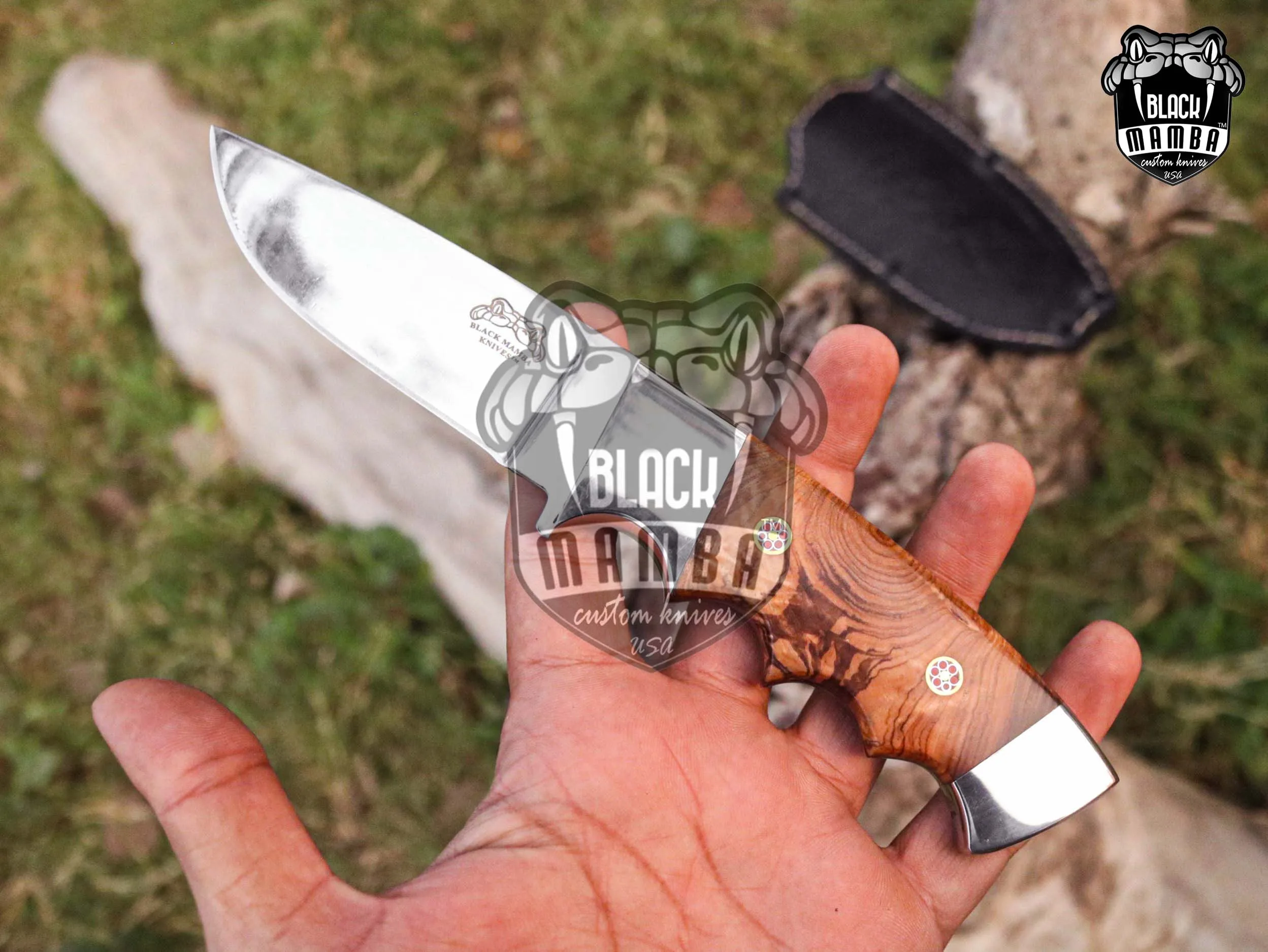 Bmk-UL-20 Pizzly Bear High End Handmade Steel Hunting Knife 3.5 Inches Blade Made in USA - view 11