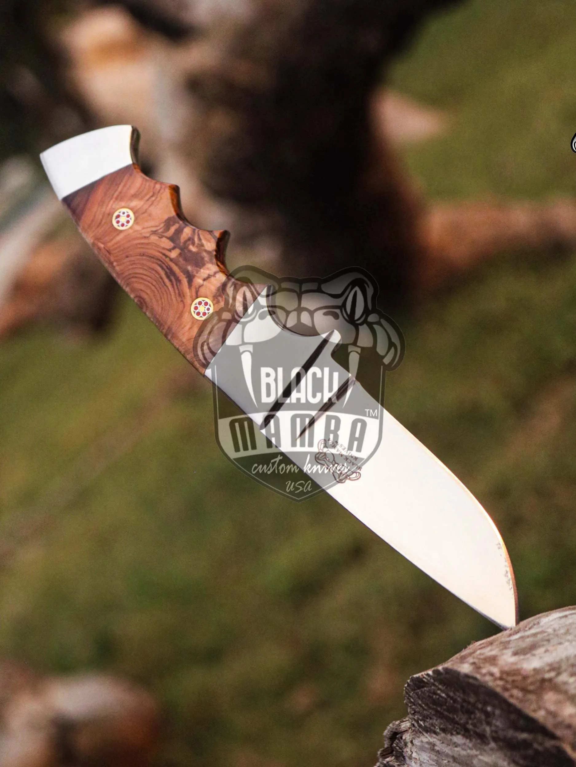 Bmk-UL-20 Pizzly Bear High End Handmade Steel Hunting Knife 3.5 Inches Blade Made in USA - view 4