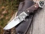 Black Bear - Damascus Hunting Knife, 8″ Overall
