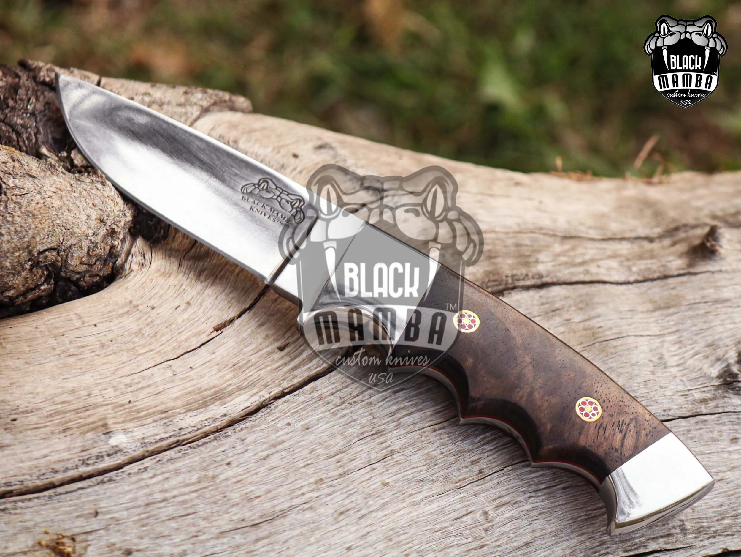 Bmk-UL-21 Black Bear High End Handmade Steel Hunting Knife 3.5 Inches Blade Made in USA - view 9