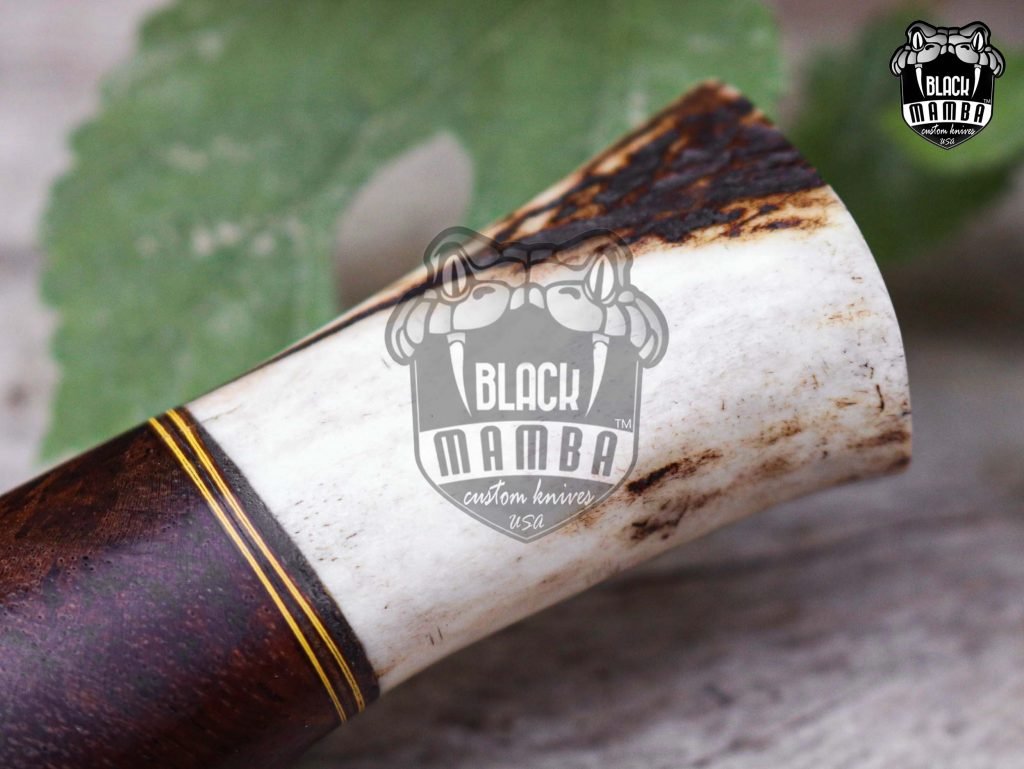 Bmk-UL-32 Black Bird Handmade Stag handle Hunting Knife 5.5 inches Stainless Steel Blade Made in USA - Image 5