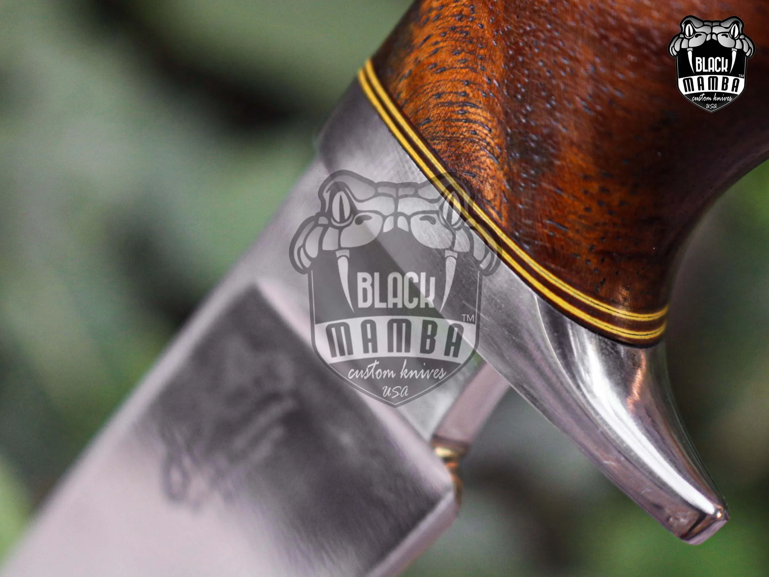 Black Bird - Damascus Hunting Knife, 11″ Overall - view 11