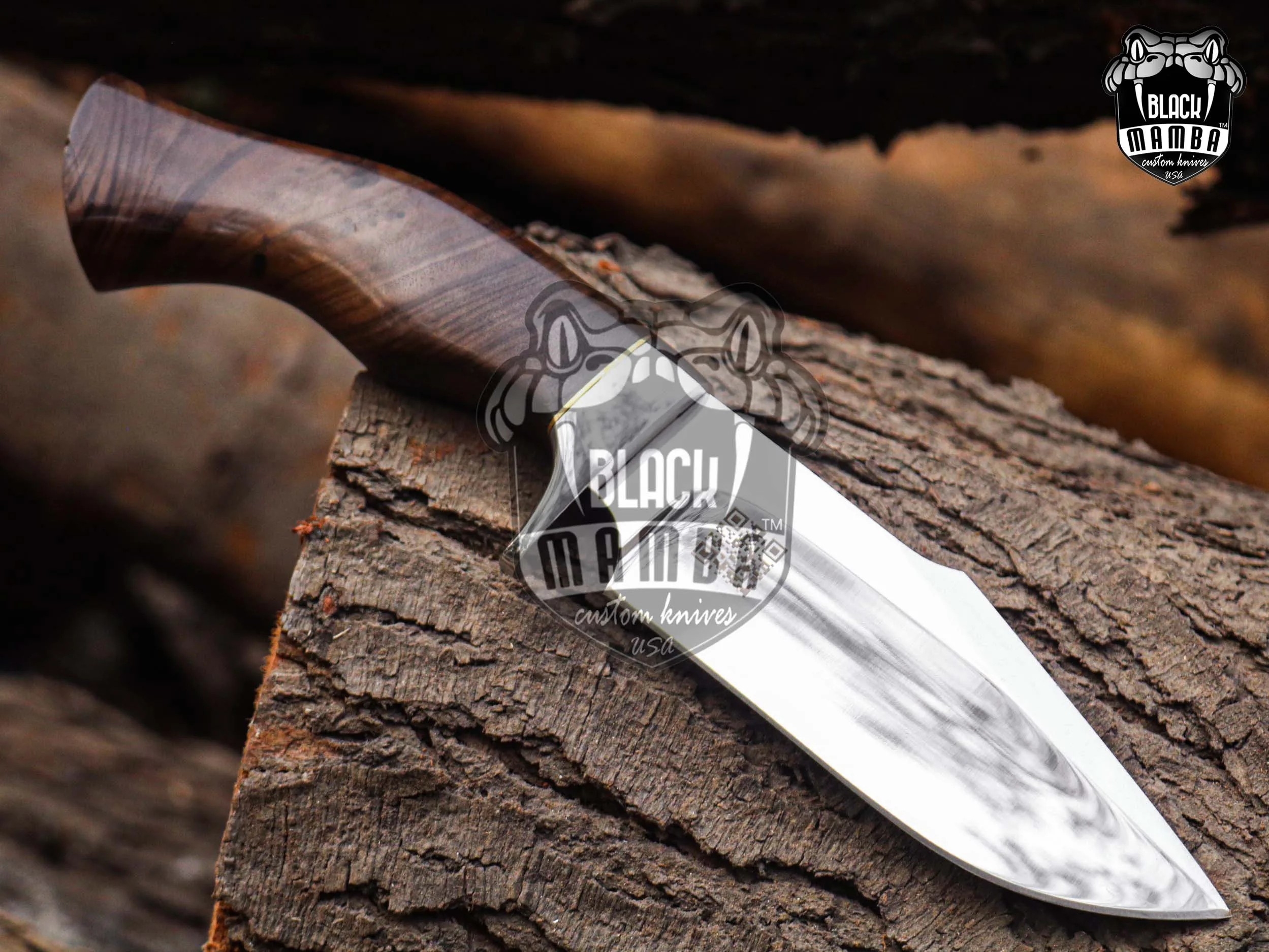 Golden Jet - Damascus Hunting Knife, 11″ Overall - view 6
