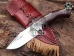 Golden Jet - Damascus Hunting Knife, 11″ Overall