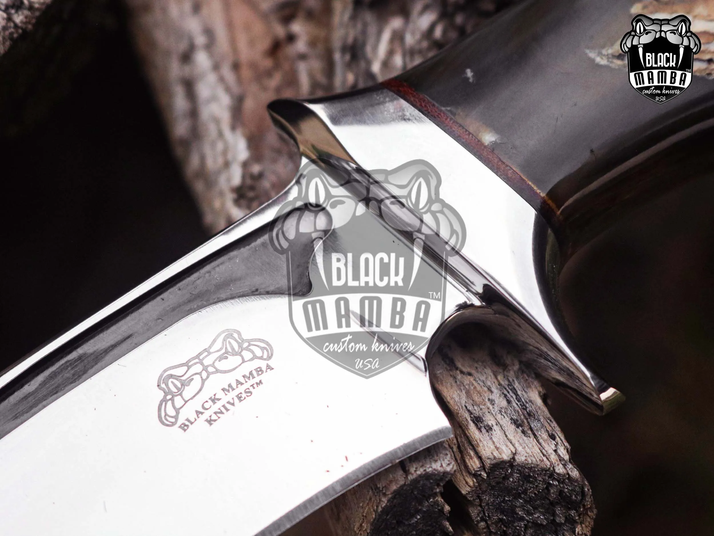 Bmk-UL-25 Rhino High End Luxury Handmade Stainless Steel Hunting Knife 5 inches Blade Made in USA - Image 12