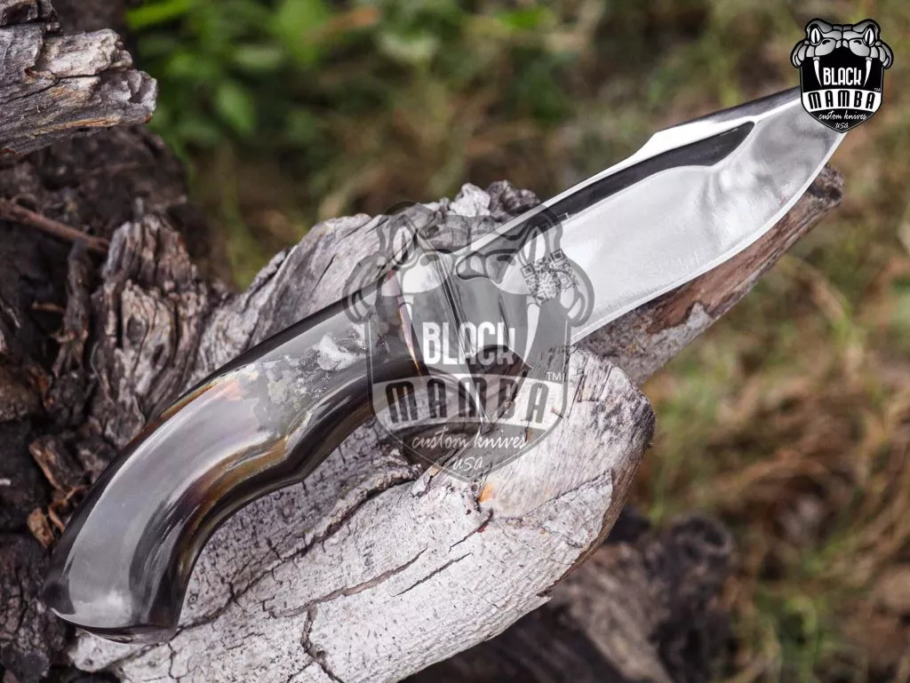 Bmk-UL-25 Rhino High End Luxury Handmade Stainless Steel Hunting Knife 5 inches Blade Made in USA - Image 9